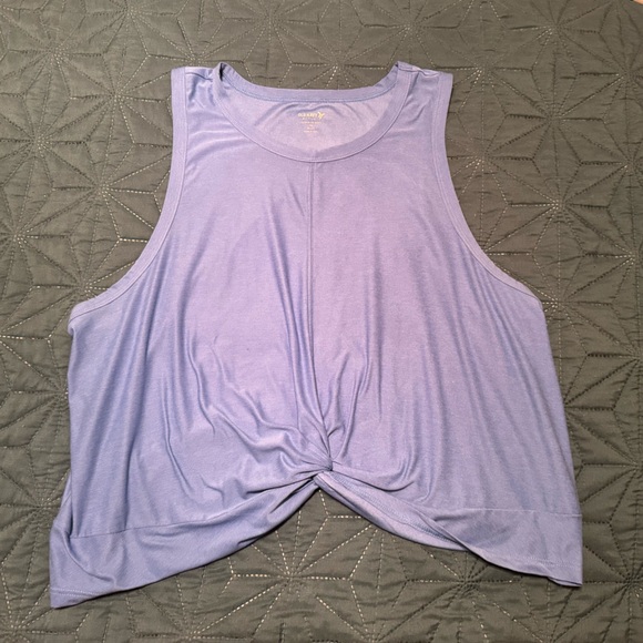 Old Navy Light blue athletic cropped Tank Top  women’s XL - Picture 1 of 3